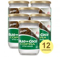 Kit- 12- unidades Òleo de coco Extra Virgem - Copra  500 ml